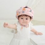 STbest Baby Head Protector Safety Helmet with Knee Pads – Adjustable, Lightweight & Breathable (6–24 Months)
