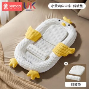 Modern Lounger Newborn Sleeping Carry Cotton Newborn Portable Folding Travel Bed Diaper Bag Bassinet Snuggle Baby Toy Cat